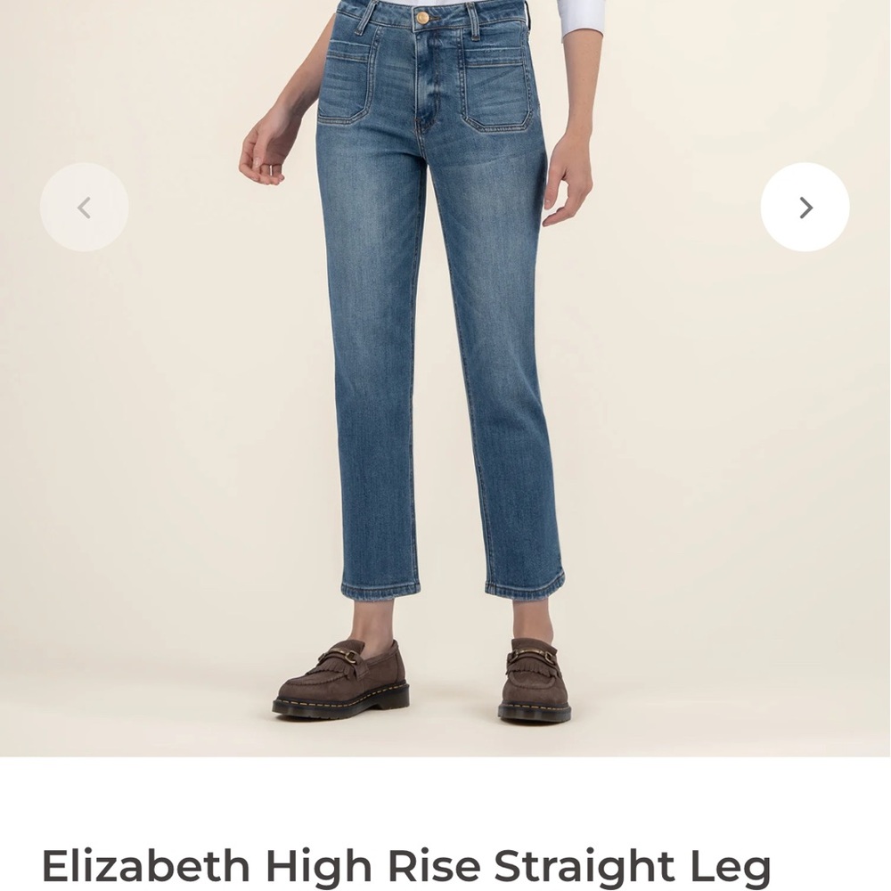 KUT from the Kloth - Elizabeth - High Rise, Straight, Ankle Jeans - size 6